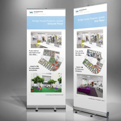 Highways Agency Relocation Update Roll-up Banners