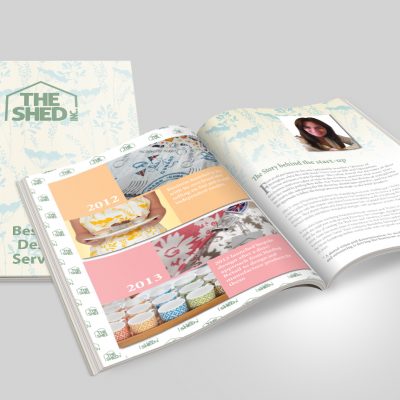 The Shed Inc Bespoke Brochure Cover Spread